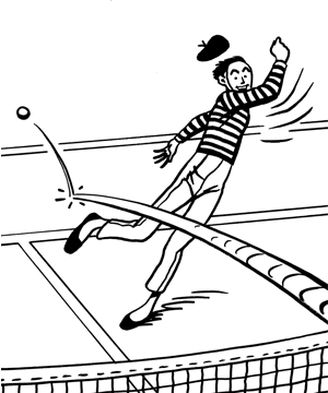 25 - Tennis Mime