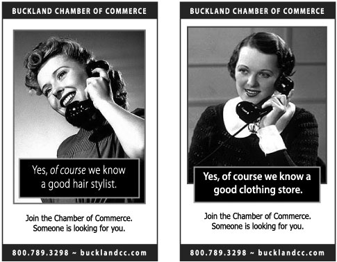 Buckland Chamber of Commerce Ads